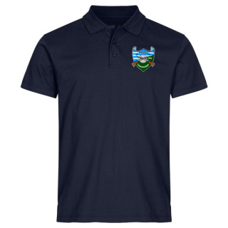 Schwillacher Schützen Poloshirt blau incl. Druck