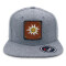 SNAPBACK CAP mit Lederpatch bestickt mit Edelweiß