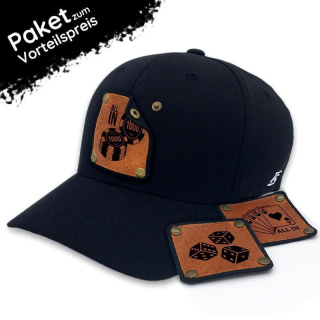 BASEBALL CAP Basecap Motive Casino Pokern Pokerkarten Pokerchips Würfel
