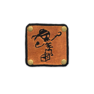 LEDERPATCH bestickt mit Pirat To Di World