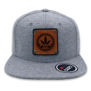 TS Caps Snapback Cap, Basecap, Cape, Kappe, Baseballmütze grau Motive wechselbar, für Surfer, Beach, Chillax, Surfbrett, Palmen, Flacher Schirm, größenverstellbar