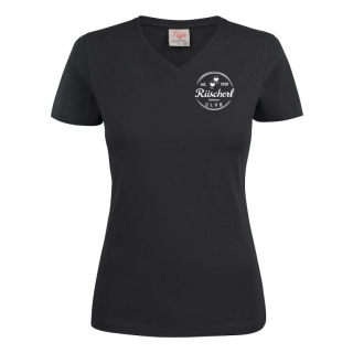 Rüscherlclub Tankham V-Neck Druck Glow schwarz Damen