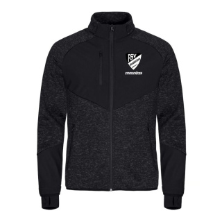 FSV Steinkirchen Stockschützen Strickfleecejacke schwarz mit Sticklogo