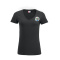 Hauptschützengesellschaft Deggendorf Damen Shirt V-Neck schwarz Brustlogo gestickt