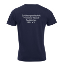 SG Taufkirchen Tshirt navy mit Druck Brustlogo und Rückenschriftzug