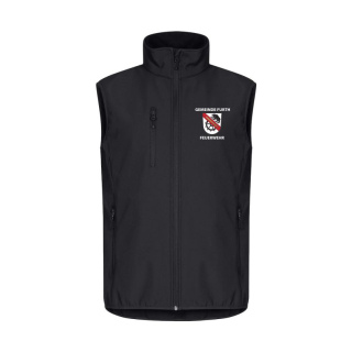 Feuerwehr Furth Softshellweste schwarz m. Stick Brustlogo