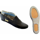 Gymnastikschuh aus Leder schwarz