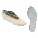 Gymnastikschuh aus Leder weiß