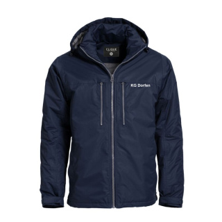 KG Dorfen Classic wattierte Jacke dunkelblau mit Druck