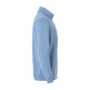 Basic Half Zip - Hellblau