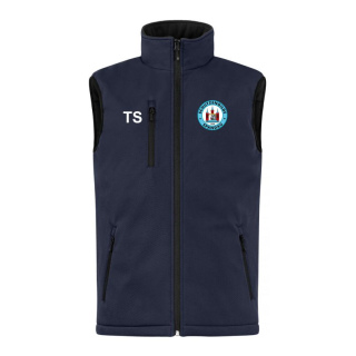 Schützengilde Spandau Softshellweste navy m.Stick Vereinslogo