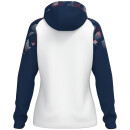 Kapuzenjacke Sonic Damen - weiß/marine/rot