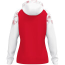 Kapuzenjacke Sonic Damen - rot/weiß