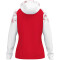 Kapuzenjacke Sonic Damen - rot/weiß