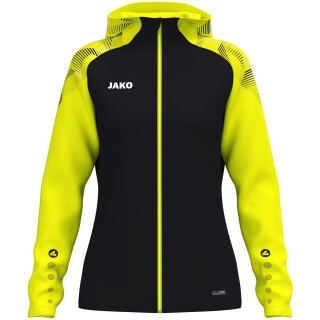 Kapuzenjacke Sonic Damen - schwarz/neongelb
