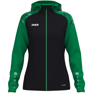 Kapuzenjacke Sonic Damen - schwarz/grün