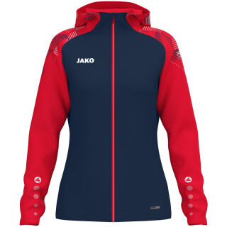 Kapuzenjacke Sonic Damen - marine/rot