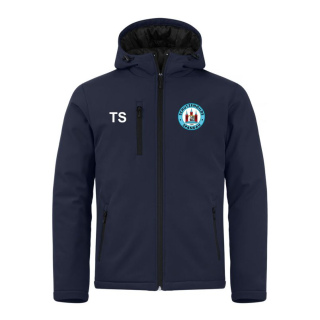 Schützengilde Spandau Softshelljacke navy m.Stick Vereinslogo