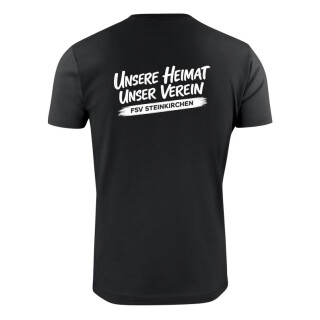 FSV Steinkirchen Fan Tshirt Herren S schwarz  mit Kürzel
