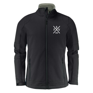 FSV Steinkirchen Fan Softshelljacke schwarz m. Stick