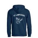 FF Lampoding Hoodie navy XXL Jugendfeuerwehr  mit Namen