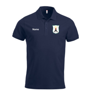 Hubertus Schützen Hofkirchen Polo navy Stick Brust/ Druck Rücken
