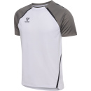 hmlLEAD 2.0 JERSEY S/S - WHITE/STEEL GRAY