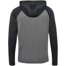hmlLEAD 2.0 ZIP HOODIE - STEEL GRAY/ASPHALT