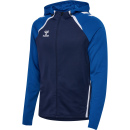 hmlLEAD 2.0 ZIP HOODIE - MARINE/TRUE BLUE