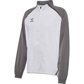 hmlLEAD 2.0 WOVEN JACKET - WHITE/STEEL GRAY