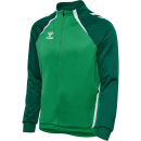 hmlLEAD 2.0 TRACK ZIP JACKET - JELLY BEAN/EVERGREEN
