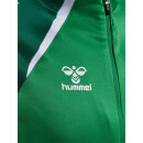 hmlLEAD 2.0 TRACK ZIP JACKET - JELLY BEAN/EVERGREEN