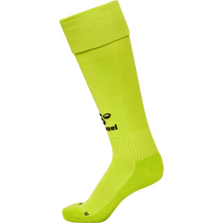 hmlESSENTIAL FOOTBALL SOCKS - LIME POPSICLE/BLACK