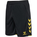 hmlCORE 2.0 SHORTS - BLACK/BLAZING YELLOW