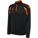 hmlCORE 2.0 HALF ZIP - BLACK/ORANGE TIGER