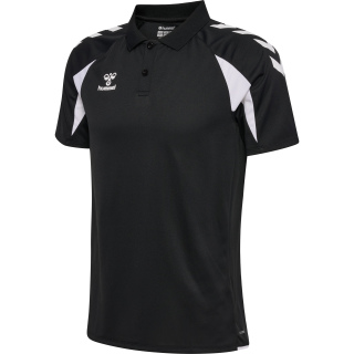 hmlCORE 2.0 POLO - BLACK/WHITE