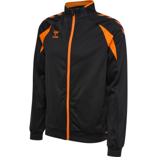 hmlCORE 2.0 TRACK ZIP JACKET - BLACK/ORANGE TIGER