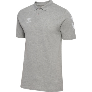 hmlGO 2.0 CHEVRON  POLO - GREY MELANGE