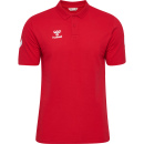 hmlGO 2.0 CHEVRON  POLO - TRUE RED