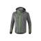 Softshelljacke Function - grau melange/green gecko