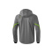 Softshelljacke Function - grau melange/green gecko