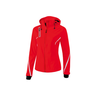 Softshelljacke Function - rot/weiß