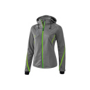 Softshelljacke Function - grau melange/green gecko