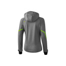 Softshelljacke Function - grau melange/green gecko