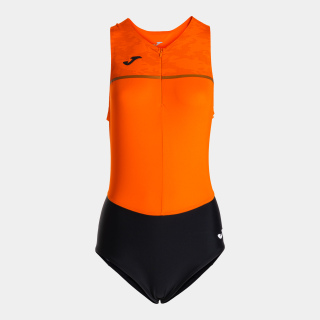 RECORD PRO BODYSUIT WOMEN - ORANGE-SCHWARZ