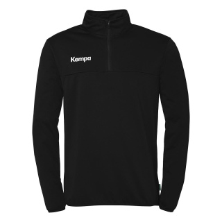 1/4 Zip Top - schwarz