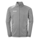 Ambition 28 Poly Jacke - dark grau melange/weiß